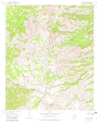 Fritz Canyon Arizona Historical topographic map, 1:24000 scale, 7.5 X 7.5 Minute, Year 1967