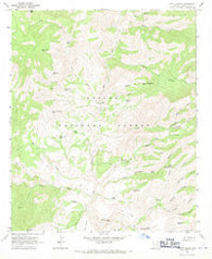 Fritz Canyon Arizona Historical topographic map, 1:24000 scale, 7.5 X 7.5 Minute, Year 1967