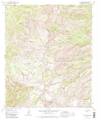 Fritz Canyon Arizona Historical topographic map, 1:24000 scale, 7.5 X 7.5 Minute, Year 1967