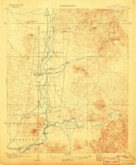 Ft. McDowell Arizona Historical topographic map, 1:62500 scale, 15 X 15 Minute, Year 1906