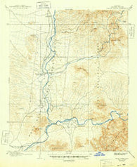 Ft. McDowell Arizona Historical topographic map, 1:62500 scale, 15 X 15 Minute, Year 1906