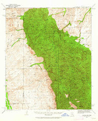 Galiuro Mts Arizona Historical topographic map, 1:62500 scale, 15 X 15 Minute, Year 1938