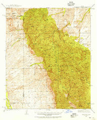 Galiuro Mts Arizona Historical topographic map, 1:62500 scale, 15 X 15 Minute, Year 1938