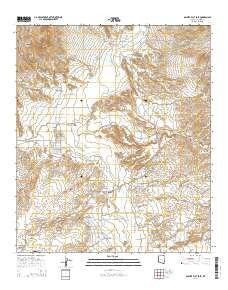 Galleta Flat East Arizona Current topographic map, 1:24000 scale, 7.5 X 7.5 Minute, Year 2014