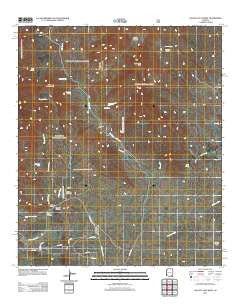 Galleta Flat West Arizona Historical topographic map, 1:24000 scale, 7.5 X 7.5 Minute, Year 2011