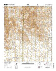 Galleta Flat West Arizona Current topographic map, 1:24000 scale, 7.5 X 7.5 Minute, Year 2014