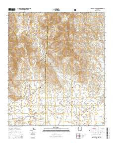 Galleta Flat West Arizona Current topographic map, 1:24000 scale, 7.5 X 7.5 Minute, Year 2014