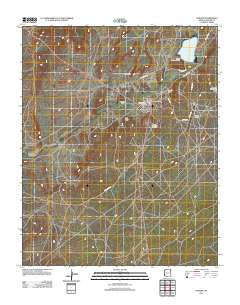 Ganado Arizona Historical topographic map, 1:24000 scale, 7.5 X 7.5 Minute, Year 2011
