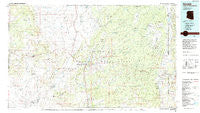 Ganado Arizona Historical topographic map, 1:100000 scale, 30 X 60 Minute, Year 1984