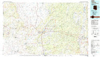 Ganado Arizona Historical topographic map, 1:100000 scale, 30 X 60 Minute, Year 1984