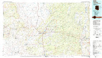 Ganado Arizona Historical topographic map, 1:100000 scale, 30 X 60 Minute, Year 1984