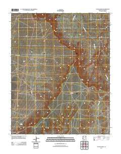 Ganado Mesa Arizona Historical topographic map, 1:24000 scale, 7.5 X 7.5 Minute, Year 2011