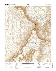 Ganado Mesa Arizona Current topographic map, 1:24000 scale, 7.5 X 7.5 Minute, Year 2014