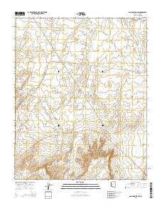 Ganado Mesa SW Arizona Current topographic map, 1:24000 scale, 7.5 X 7.5 Minute, Year 2014