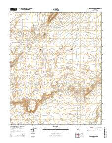 Garces Mesas NE Arizona Current topographic map, 1:24000 scale, 7.5 X 7.5 Minute, Year 2014
