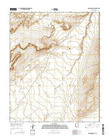 Garces Mesas SE Arizona Current topographic map, 1:24000 scale, 7.5 X 7.5 Minute, Year 2014