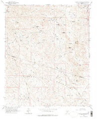 Garfias Mountain Arizona Historical topographic map, 1:24000 scale, 7.5 X 7.5 Minute, Year 1964