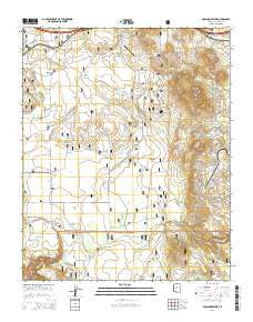 Garland Prairie Arizona Current topographic map, 1:24000 scale, 7.5 X 7.5 Minute, Year 2014