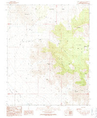 Garnet Mountain Arizona Historical topographic map, 1:24000 scale, 7.5 X 7.5 Minute, Year 1989