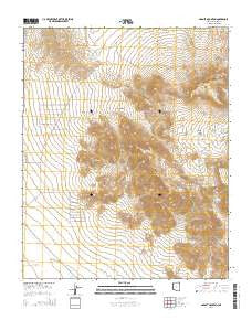 Garnet Mountain Arizona Current topographic map, 1:24000 scale, 7.5 X 7.5 Minute, Year 2014