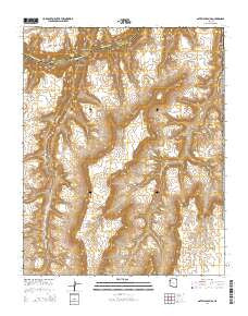 Gateway Rapids Arizona Current topographic map, 1:24000 scale, 7.5 X 7.5 Minute, Year 2014