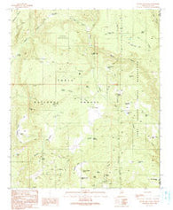 Gentry Mountain Arizona Historical topographic map, 1:24000 scale, 7.5 X 7.5 Minute, Year 1990