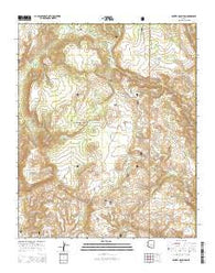 Gentry Mountain Arizona Current topographic map, 1:24000 scale, 7.5 X 7.5 Minute, Year 2014