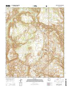 Gentry Mountain Arizona Current topographic map, 1:24000 scale, 7.5 X 7.5 Minute, Year 2014