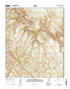 Georges Butte Arizona Current topographic map, 1:24000 scale, 7.5 X 7.5 Minute, Year 2014