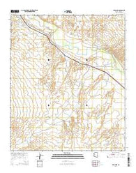 Geronimo Arizona Current topographic map, 1:24000 scale, 7.5 X 7.5 Minute, Year 2014