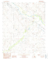 Geronimo Arizona Historical topographic map, 1:24000 scale, 7.5 X 7.5 Minute, Year 1989