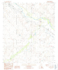 Geronimo Arizona Historical topographic map, 1:24000 scale, 7.5 X 7.5 Minute, Year 1989
