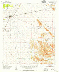 Gila Bend Arizona Historical topographic map, 1:62500 scale, 15 X 15 Minute, Year 1951
