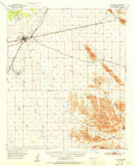 Gila Bend Arizona Historical topographic map, 1:62500 scale, 15 X 15 Minute, Year 1951
