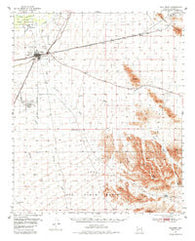 Gila Bend Arizona Historical topographic map, 1:62500 scale, 15 X 15 Minute, Year 1951