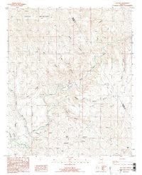 Gila Box Arizona Historical topographic map, 1:24000 scale, 7.5 X 7.5 Minute, Year 1985