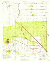 Gila Butte Arizona Historical topographic map, 1:24000 scale, 7.5 X 7.5 Minute, Year 1952