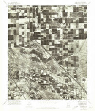 Gila Butte Arizona Historical topographic map, 1:24000 scale, 7.5 X 7.5 Minute, Year 1971