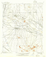 Gila Butte Arizona Historical topographic map, 1:62500 scale, 15 X 15 Minute, Year 1914