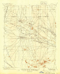 Gila Butte Arizona Historical topographic map, 1:62500 scale, 15 X 15 Minute, Year 1917
