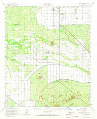Gila Butte Arizona Historical topographic map, 1:62500 scale, 15 X 15 Minute, Year 1952