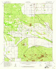 Gila Butte Arizona Historical topographic map, 1:62500 scale, 15 X 15 Minute, Year 1952