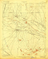Gila Butte Arizona Historical topographic map, 1:62500 scale, 15 X 15 Minute, Year 1917