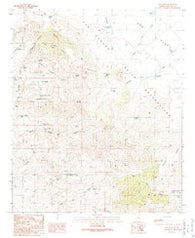 Gila Peak Arizona Historical topographic map, 1:24000 scale, 7.5 X 7.5 Minute, Year 1989