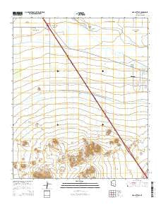 Gila Butte SE Arizona Current topographic map, 1:24000 scale, 7.5 X 7.5 Minute, Year 2014