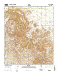 Gila Peak Arizona Current topographic map, 1:24000 scale, 7.5 X 7.5 Minute, Year 2014