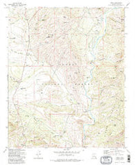 Gisela Arizona Historical topographic map, 1:24000 scale, 7.5 X 7.5 Minute, Year 1972