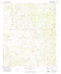 Gisela Arizona Historical topographic map, 1:24000 scale, 7.5 X 7.5 Minute, Year 1972