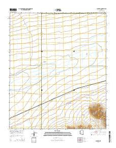 Gladden Arizona Current topographic map, 1:24000 scale, 7.5 X 7.5 Minute, Year 2014