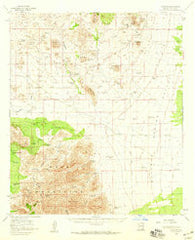 Gleeson Arizona Historical topographic map, 1:62500 scale, 15 X 15 Minute, Year 1958